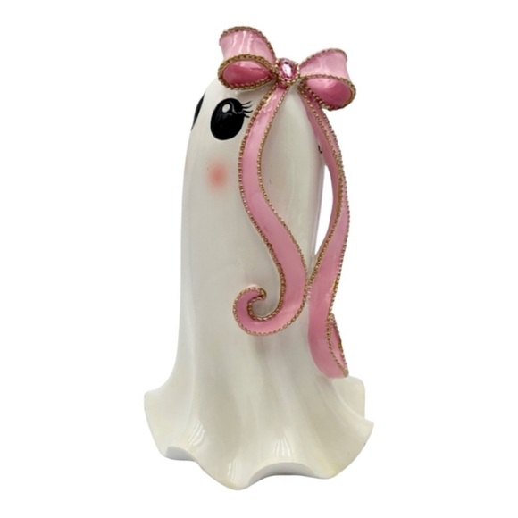 lol Pink Bow Halloween Ghost Girl Summerween Resin Figure NWT Coquette NWT - Picture 2 of 12